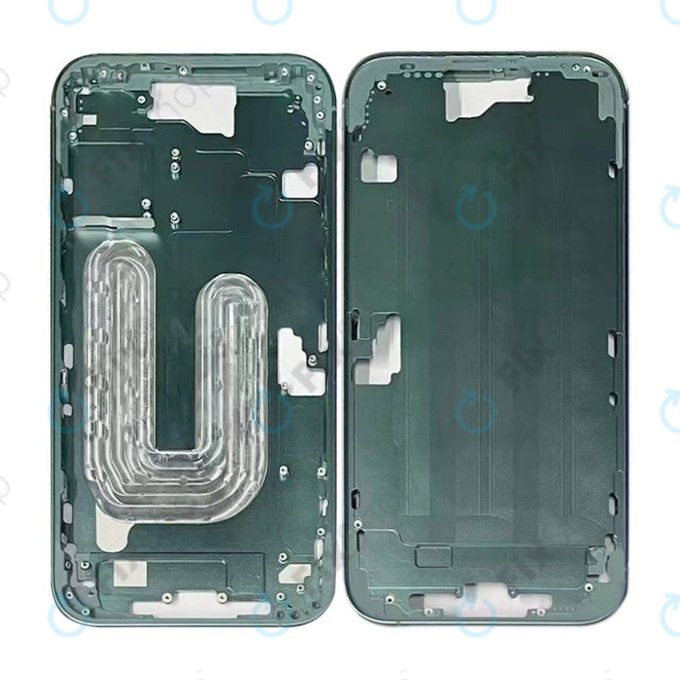 Apple iPhone 16 - Srednji okvir + Tipke za uključivanje + Glasnoću (Teal)