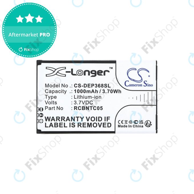 Baterija za Doro Primo 368, 1000mAh, Li-Ion, 3.7V, RCBNTC05, HQ