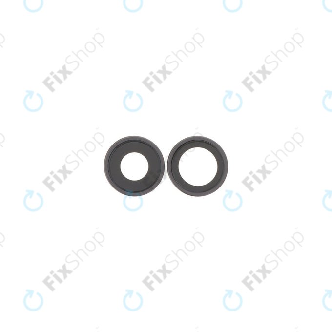 Apple iPhone 17 - Staklo zadnje kamere s okvirom (Black) - 2 kom