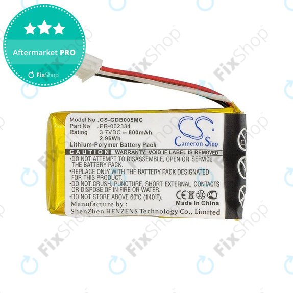 Baterija za GoPro Hero +, 800mAh, Li-Polymer, 3.7V, PR-062334, HQ