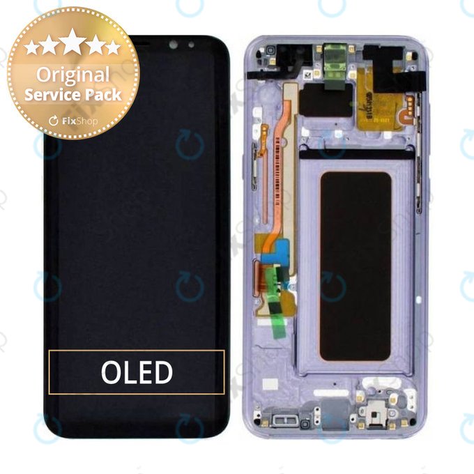 Samsung Galaxy S8 Plus G955F - LCD zaslon + zaslon osjetljiv na dodir + okvir (Orchid Grey) - GH97-20470C, GH97-20564C, GH97-20565C Originalni servisni paket
