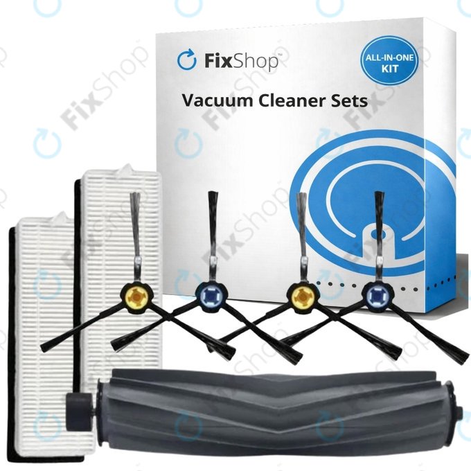 Set rezervnih dijelova za ETA Falco Smart, Silvercrest SSR A1 SSR AL1, Tesla Robostar T80 (1x Glavna četka, 2x Filter, 4x Bočna četka)