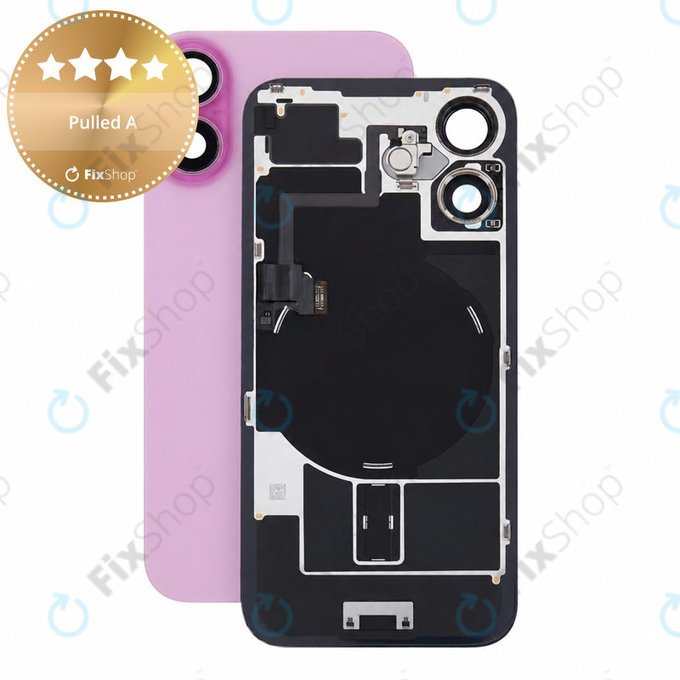 Staklo stražnjeg kućišta za iPhone 16, Pink, Pulled A