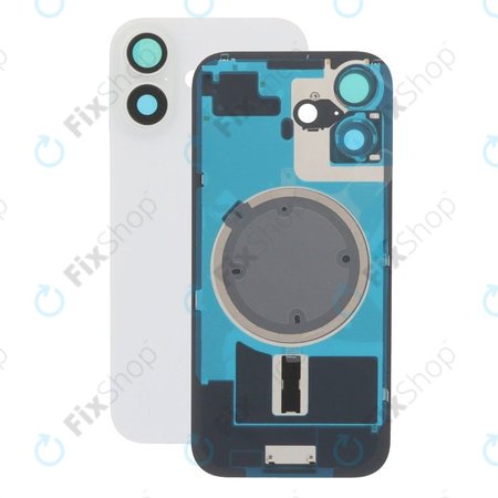 Apple iPhone 17 - Stražnje staklo kućišta + staklo kamere + metalni okvir + magsafe magnet (White)