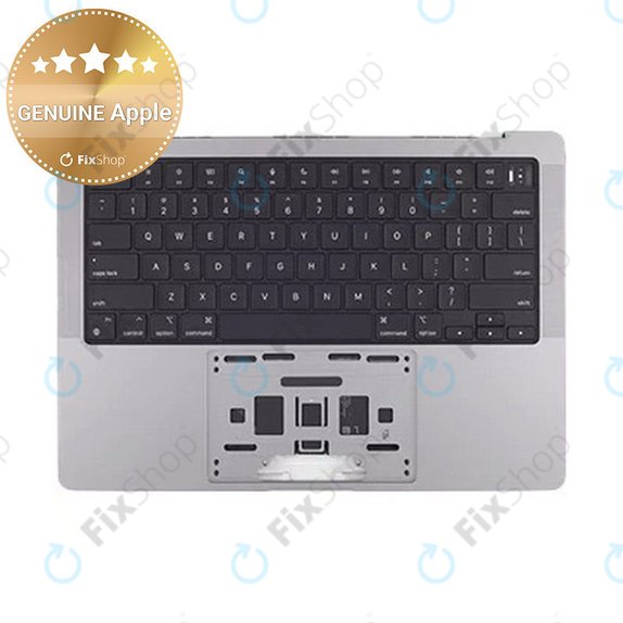 Gornji okvir tipkovnice za MacBook Pro 14", A2442 (2021), A2779 (2023), s US tipkovnicom i baterijom, Space Gray, 661-21972, Genuine Apple