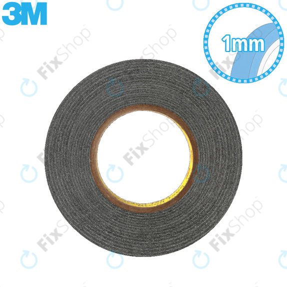 3M - Dvostrana ljepljiva traka - 1 mm x 50 m (crna)