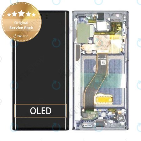 Samsung Galaxy Note 10 - LCD zaslon + zaslon osjetljiv na dodir + okvir (sjaj aure) - GH82-20817C, GH82-20818C originalni servisni paket