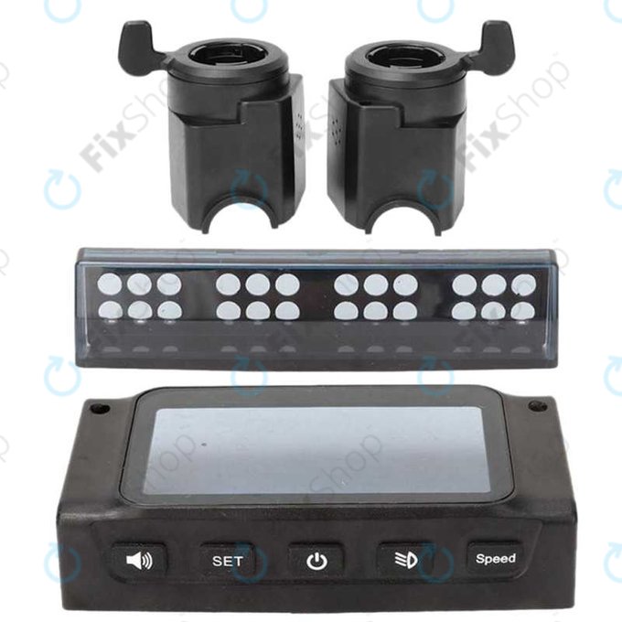 Kugoo S1, S1 Pro, S2, S3 - Set nadzorne ploče (plastični poklopac zaslona, poluga gasa, kočnice, poklopac LED svjetla)