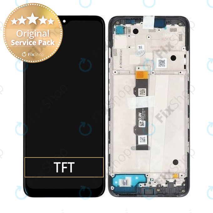 Motorola Moto G50 XT2137 - LCD zaslon + zaslon osjetljiv na dodir + okvir (čelično siva) - 5D68C18403 Originalni servisni paket