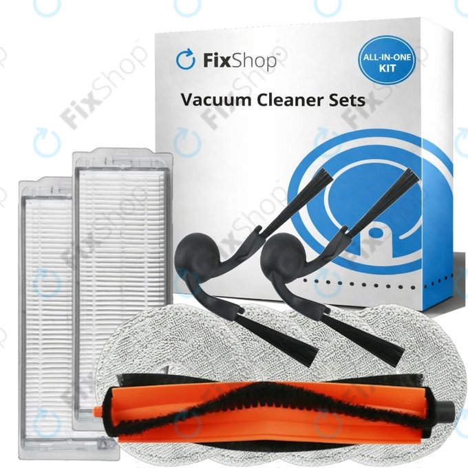 Set rezervnih dijelova za Xiaomi Robot Vacuum S40 Pro (1x Glavna četka, 2x Filter, 2x Bočna četka, 4x Krpa za brisanje)