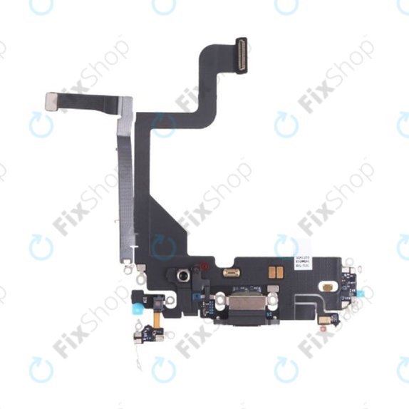 Apple iPhone 13 Pro - Konektor za punjenje + savitljivi kabel (grafit)