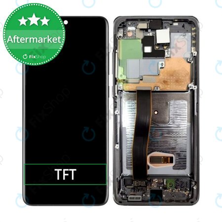 Samsung Galaxy S20 Plus G985F - LCD zaslon + steklo na dotik + okvir (Cosmic Black) TFT