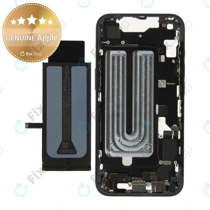 Srednji okvir s baterijom za iPhone 16e | Black | ZD076-00697 | Genuine Apple