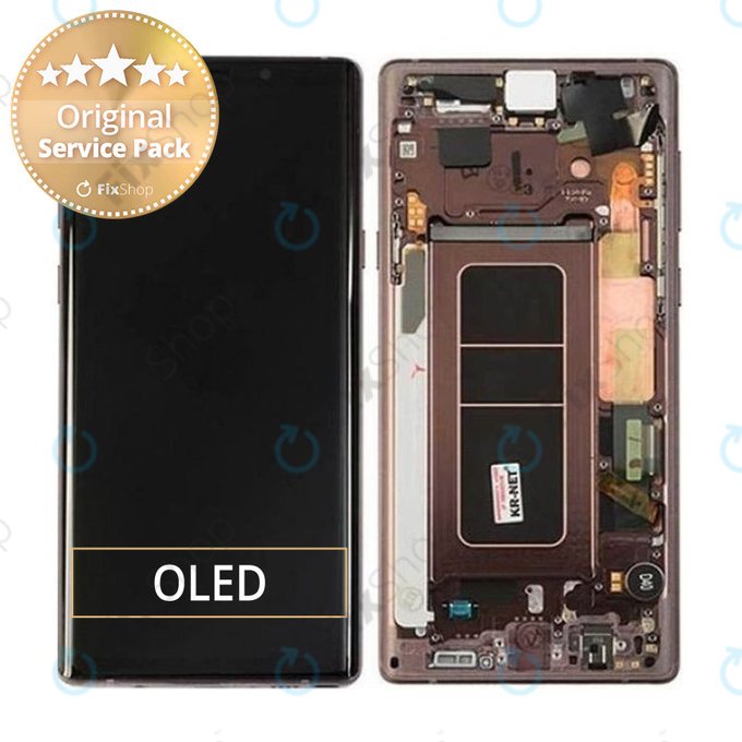 Samsung Galaxy Note 9 N960U - LCD zaslon + zaslon osjetljiv na dodir + okvir (metalni bakar) - GH97-22269D, GH97-23737D, GH97-22270D originalni servisni paket
