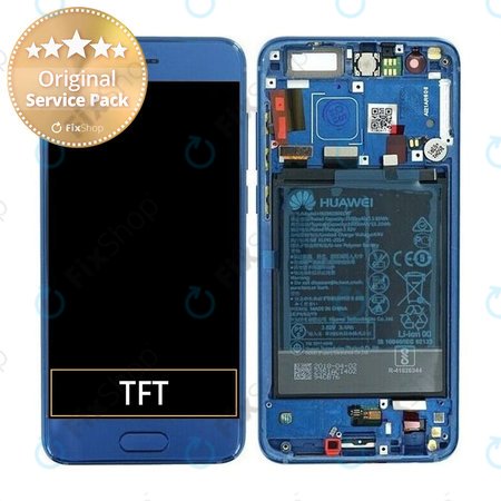 Huawei Honor 9 - LCD zaslon + zaslon osjetljiv na dodir + okvir + baterija (safirno plava) - 02351LBV