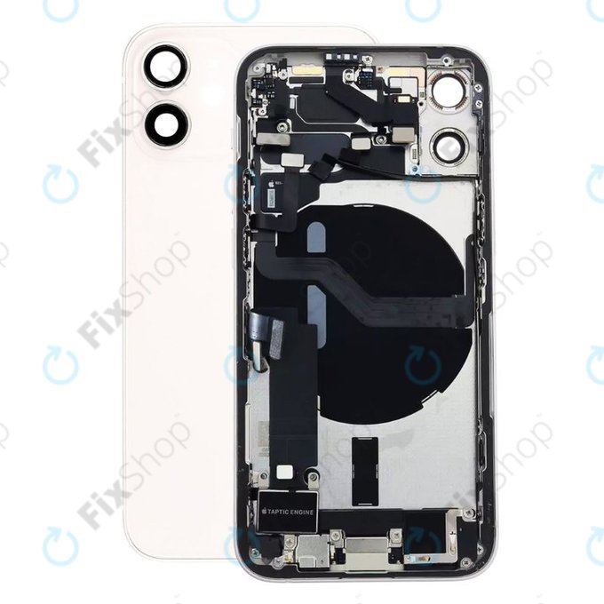Apple iPhone 12 Mini - Stražnje Maska s malim dijelovima (bijelo)