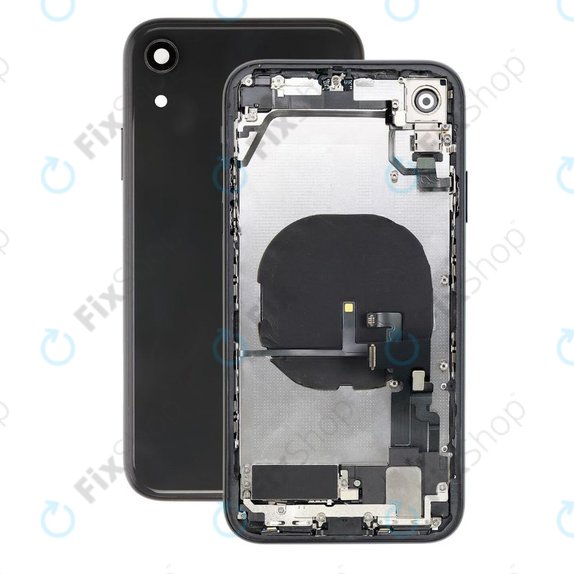 Apple iPhone XR - Stražnje Maska s malim dijelovima (crno)