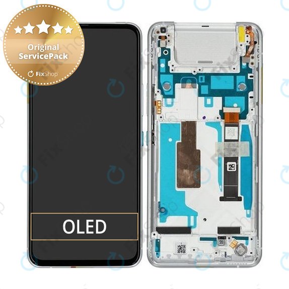 Asus ZenFone 8 Flip ZS672KS - LCD zaslon + zaslon osjetljiv na dodir + okvir (Glacier Silver) - 90AI0042-R20010 Originalni servisni paket