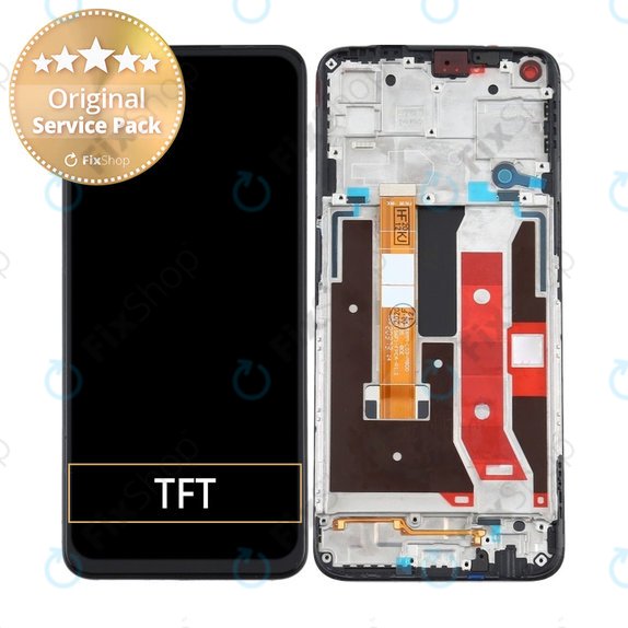 Oppo A72 - LCD zaslon + staklo osjetljivo na dodir + okvir - REF-OPPOA7201BF Originalni servisni paket