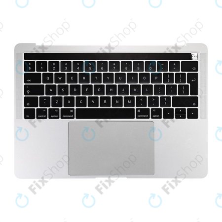 Apple MacBook Pro 13" A1706 (kasno 2016. - Sredina 2017.) - Gornji okvir tipkovnice + tipkovnica UK + mikrofon + trackpad + zvučnici (srebrni)