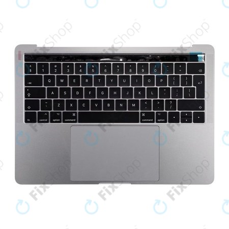 Apple MacBook Pro 13" A1706 (kasno 2016. - Sredina 2017.) - Gornji okvir tipkovnice + tipkovnica UK + mikrofon + trackpad + zvučnici (Space Gray)