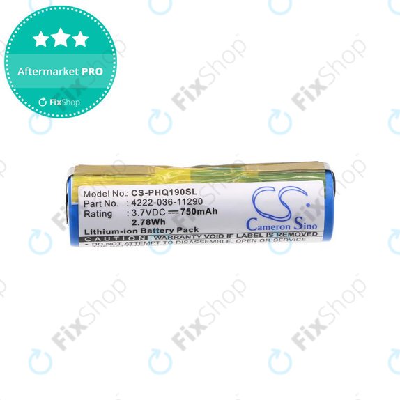 Baterija za Philips 8895XL, 750mAh, Li-Ion, 3.7V, 036-11290, HQ