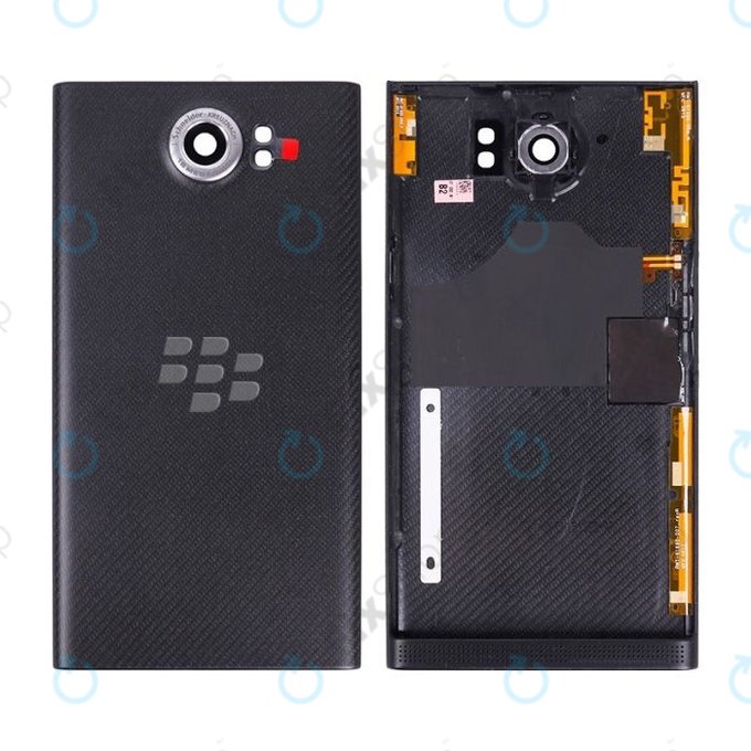 Blackberry Priv - Poklopac baterije + leća stražnje kamere (crna)