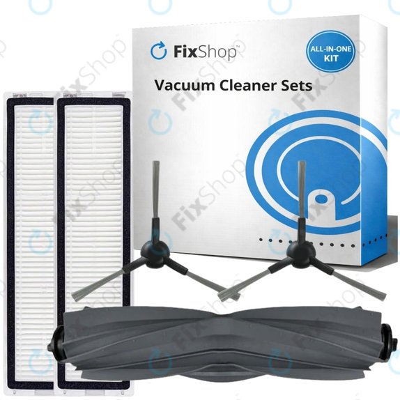 Set rezervnih dijelova za Xiaomi Dreame D9 Max Gen2, D10s, D10s Pro (1x Glavna četka, 2x Filter, 2x Bočna četka – crna)