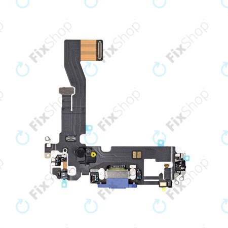 Apple iPhone 12, 12 Pro - Konektor za punjenje + fleksibilni kabel (plavi)