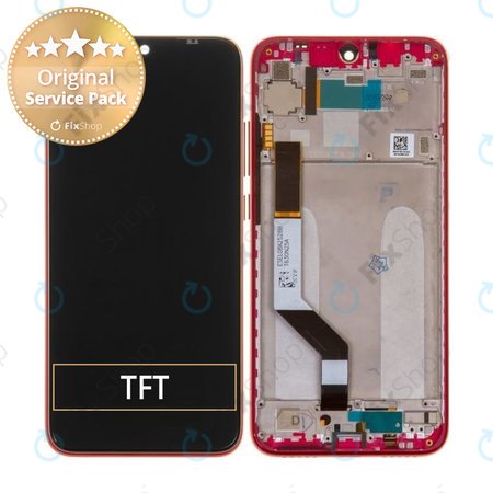 Xiaomi Redmi Note 7 - LCD zaslon + zaslon osjetljiv na dodir + okvir (Nebula Red) - 5609100030C7, 560910008033 Originalni servisni paket