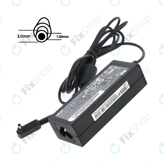 Punjač adapter za Acer, 77011168, 45W, 19V, Crna, Genuine Service Pack