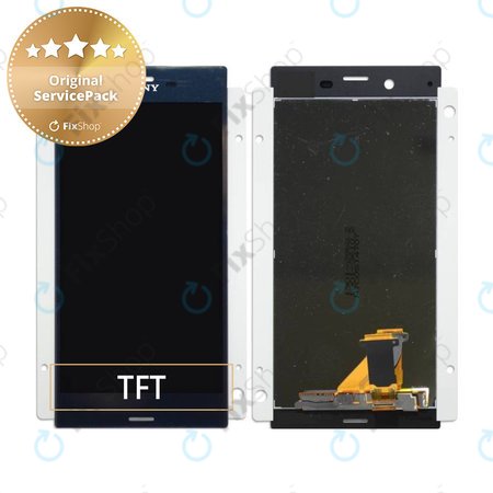 Sony Xperia XZ F8331 - LCD zaslon + zaslon osjetljiv na dodir (plavi) - 1304-9085 Originalni servisni paket