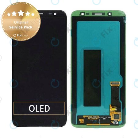 Samsung Galaxy J6 J600F - LCD zaslon + zaslon osjetljiv na dodir (crni) - GH97-21931A, GH97-22048A Originalni servisni paket