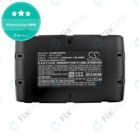 Baterija za Milwaukee HD28 SG, HD28 SX, 6000mAh, Li-Ion, 28V, 0700 956 730, HQ