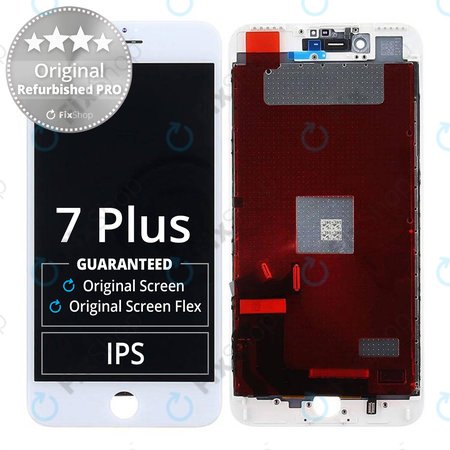 Apple iPhone 7 Plus - LCD zaslon + zaslon osjetljiv na dodir + okvir (bijeli) Original Refurbished PRO