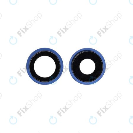 Apple iPhone 12, 12 Mini - Leća stražnje kamere s okvirom (plava) - 2 kom