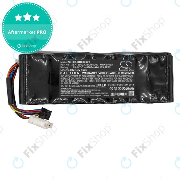 Baterija za Robomow, Wolf Garten, Cub Cadet, 6000mAh, LiFePO4, 25.6V, MRK6103A, HQ