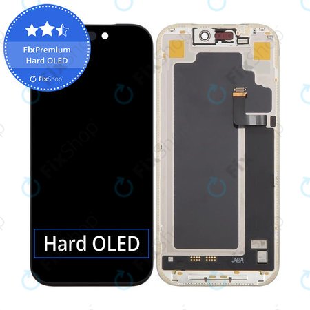 Apple iPhone 17 Pro - LCD zaslon + zaslon osjetljiv na dodir + okvir Hard OLED FixPremium