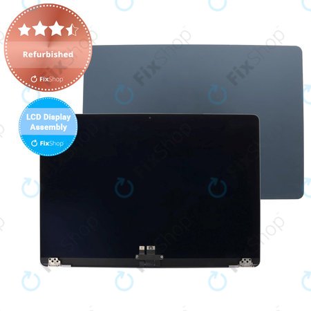 Apple MacBook Air 15" M2 A2941 (2023), M3 A3114 (2024) - LCD zaslon + prednje staklo + kućište (Midnight) Refurbished