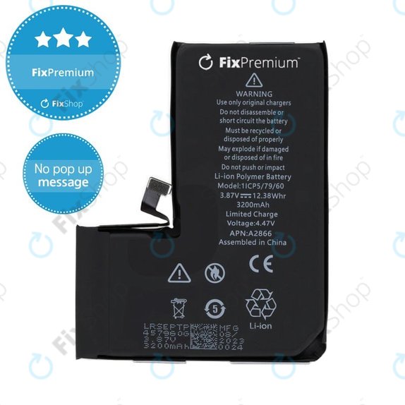 Baterija za iPhone 14 Pro, 3200mAh, DIAGNOSTIC