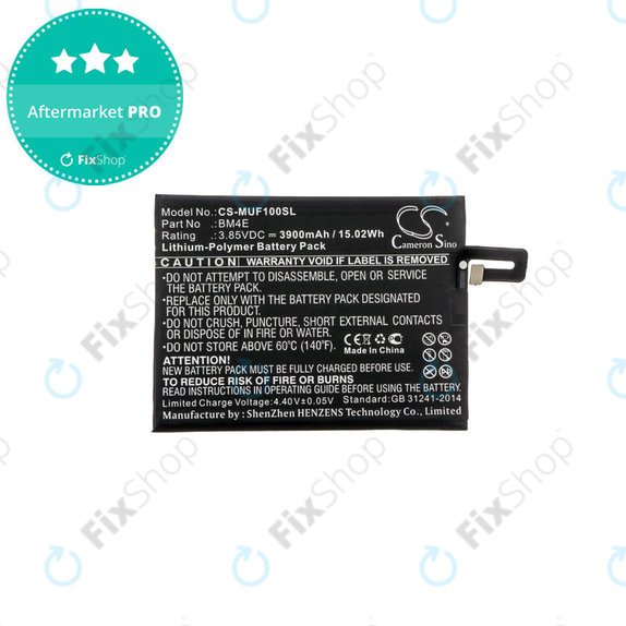 Baterija za  Pocophone M1805e10a, Pocophone Poco F1, 3900mAh, Li-Pol, 3.85 V, BM4E, HQ