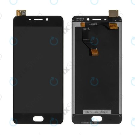 Meizu M6 Note - LCD zaslon + zaslon osjetljiv na dodir + okvir (crni)