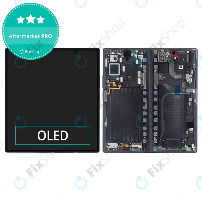 Samsung Galaxy Z Fold 7 F966B - LCD zaslon + zaslon osjetljiv na dodir + okvir (Jetblack) OLED