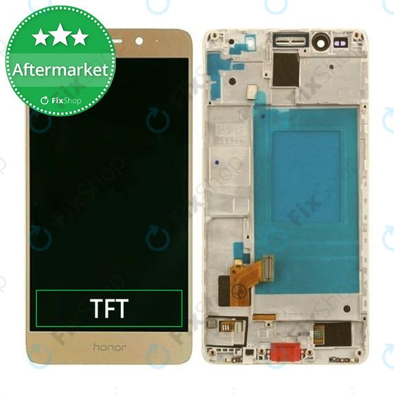 Huawei Honor 7 - LCD zaslon + zaslon osjetljiv na dodir + okvir (Gold) TFT