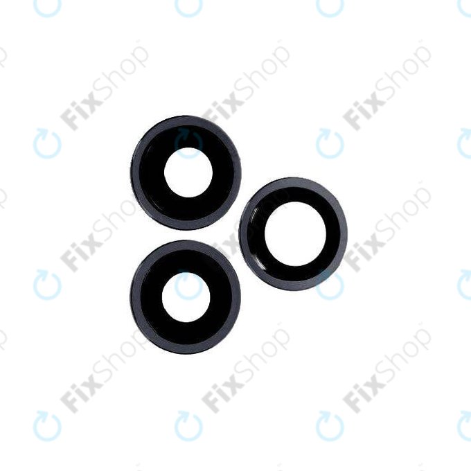 Apple iPhone 12 Pro Max - Leća stražnje kamere + okvir (grafit) - 3 kom