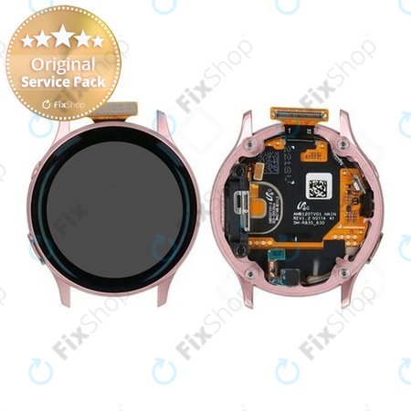 Samsung Galaxy Watch Active 2 40 mm R830, R835 - LCD zaslon + zaslon osjetljiv na dodir + okvir (zlatni) - GH82-21104B Originalni servisni paket