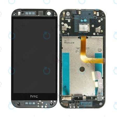 HTC One Mini 2 (M8MINI) - LCD zaslon + zaslon osjetljiv na dodir + okvir (sivo) - 80H01911-00 Originalni servisni paket