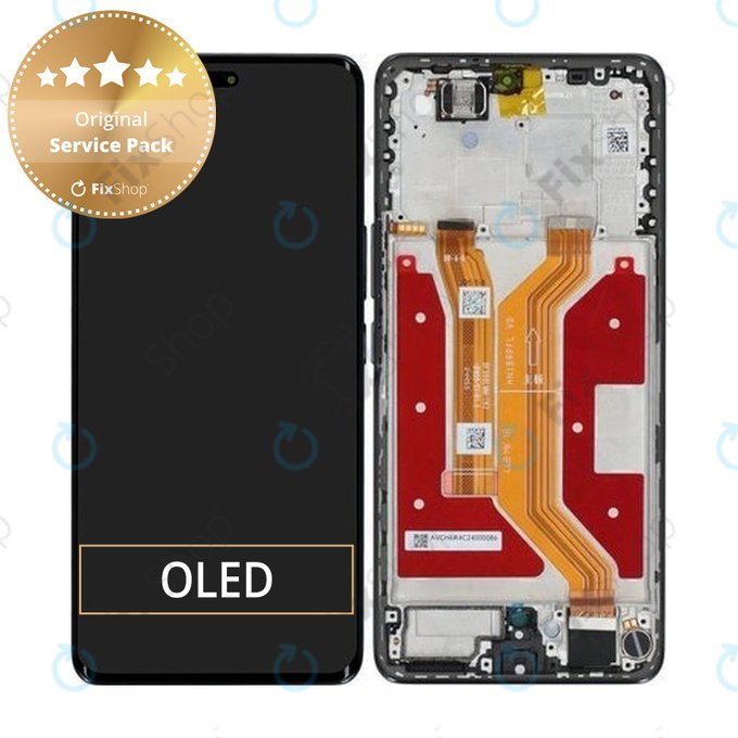 Honor Magic7 Lite - LCD zaslon + zaslon osjetljiv na dodir + okvir (Titanium Black) - 0235AMMM Genuine Service Pack