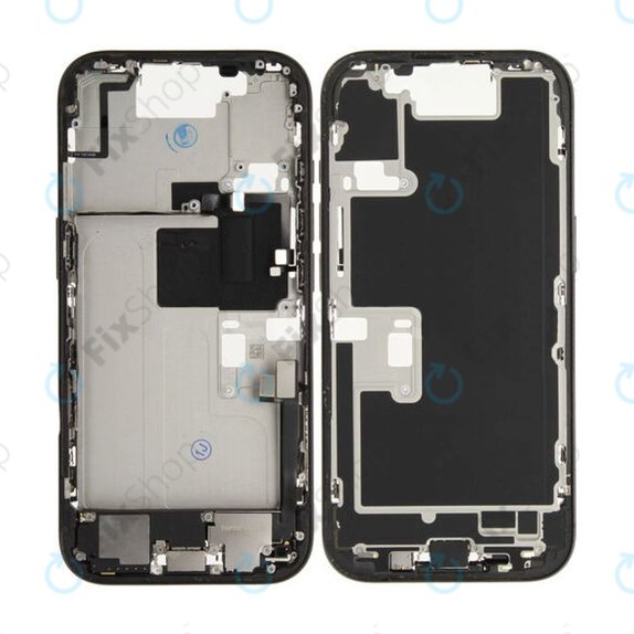 Apple iPhone 16 Pro - Srednji okvir + Tipke za uključivanje + Glasnoću (Black Titanium)