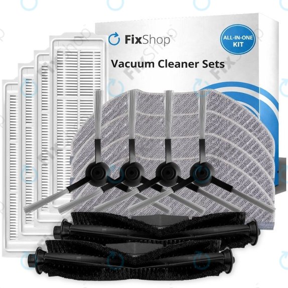 Set rezervnih dijelova za Xiaomi Viomi V3 MAX (2x Glavne četke, 4x Filteri, 4x Bočne četke, 4x Krpice za mop)